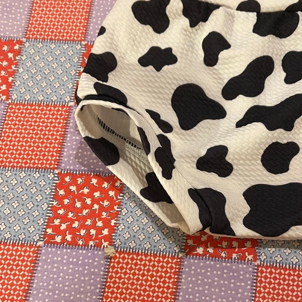 Cow Print Kids Shorts